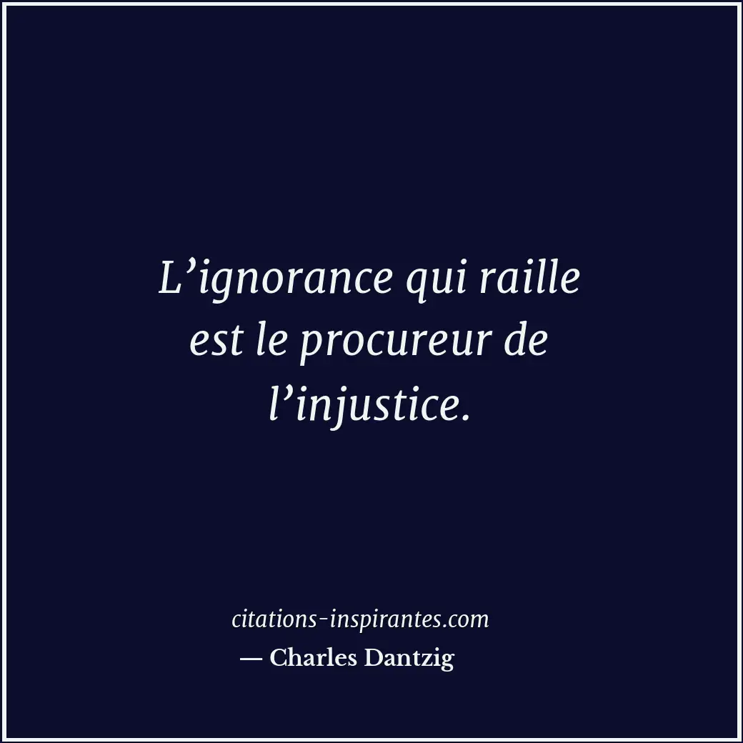 Citation de Charles Dantzig