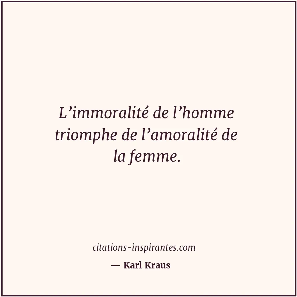Citation de Karl Kraus