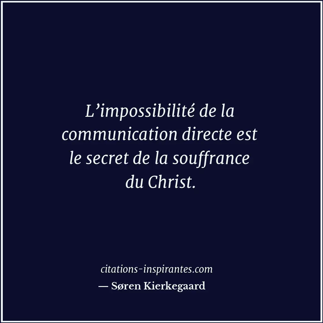 Citation de Søren Kierkegaard