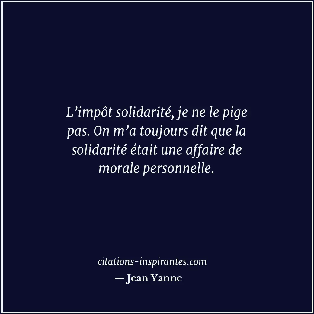 Citation de Jean Yanne