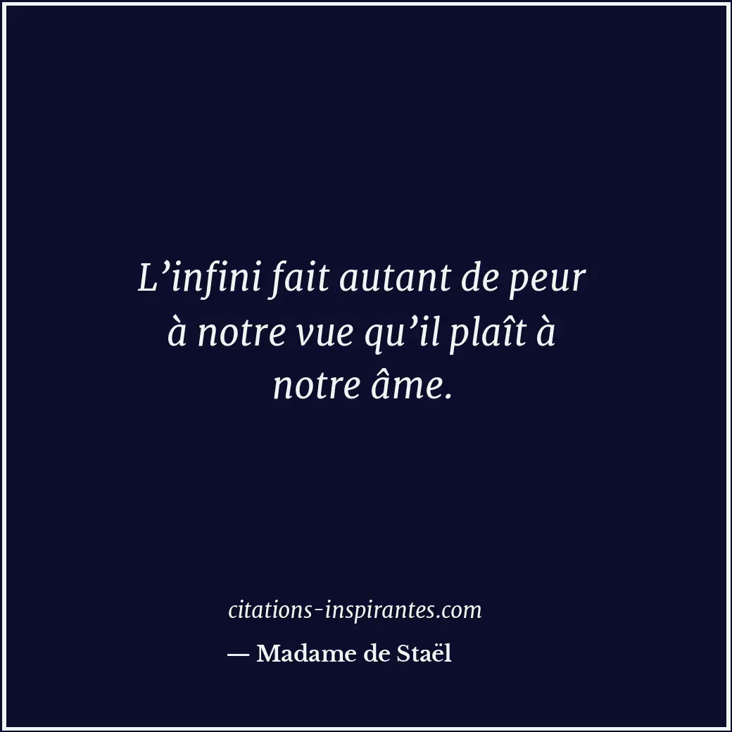 Citation de Madame de Staël