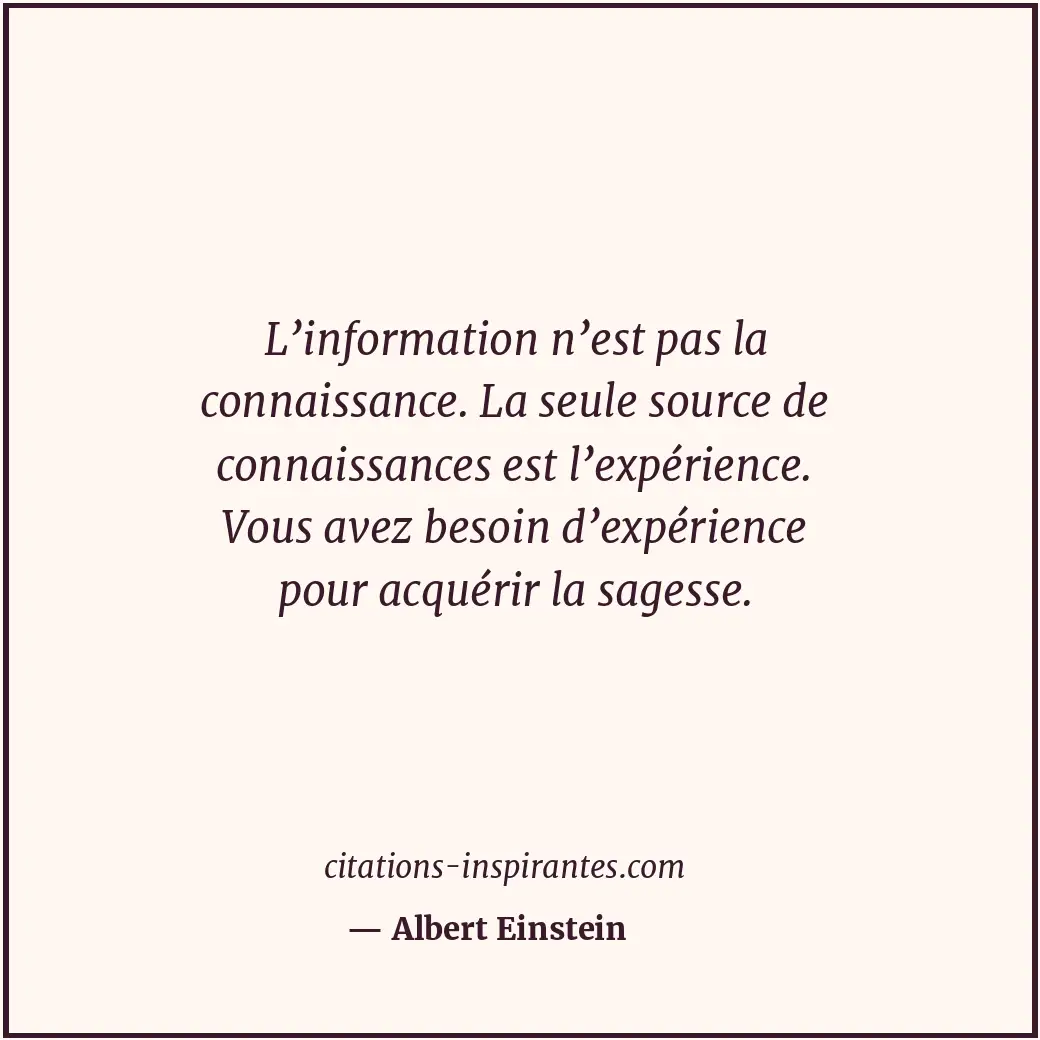 Citation de Albert Einstein