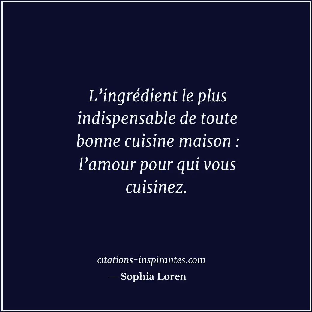 Citation de Sophia Loren