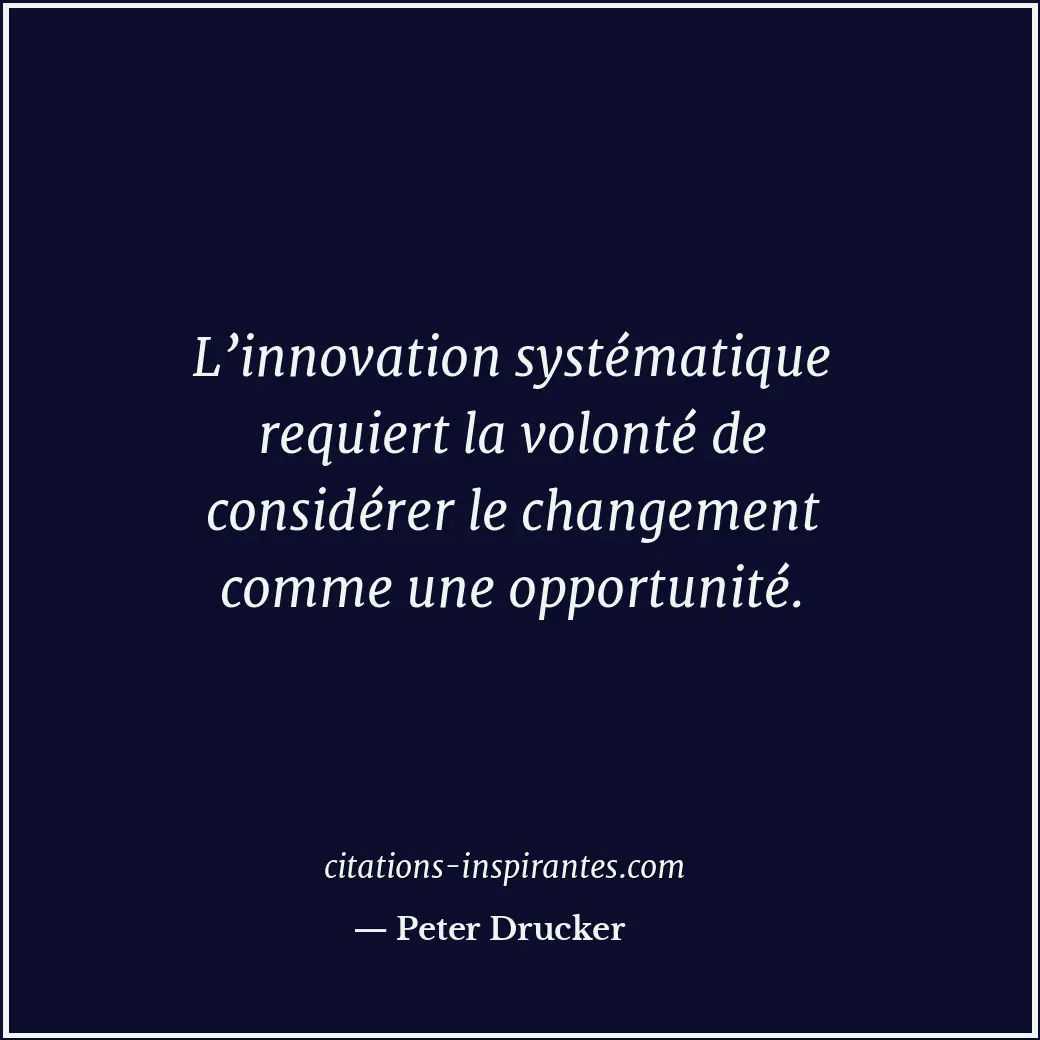 Citation de Peter Drucker