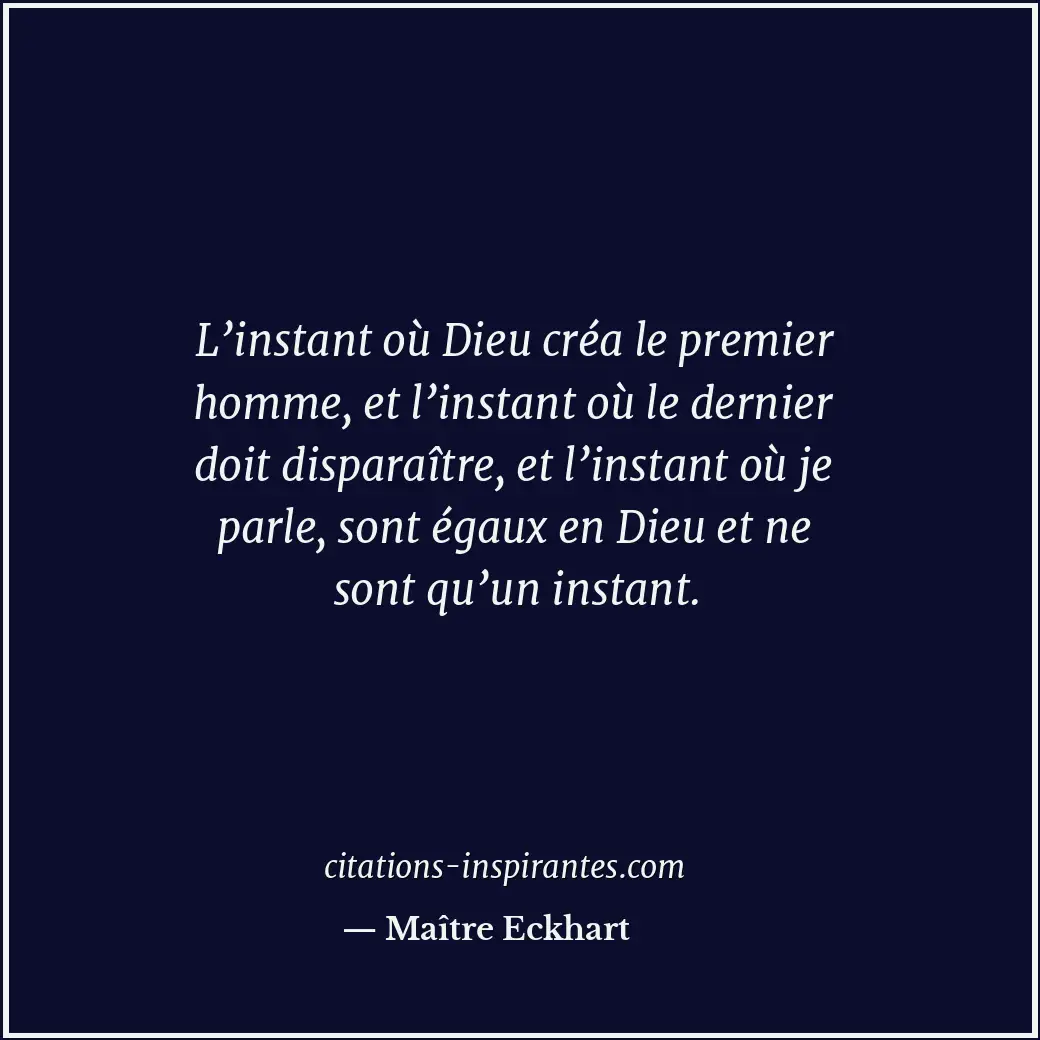 Citation de Maître Eckhart