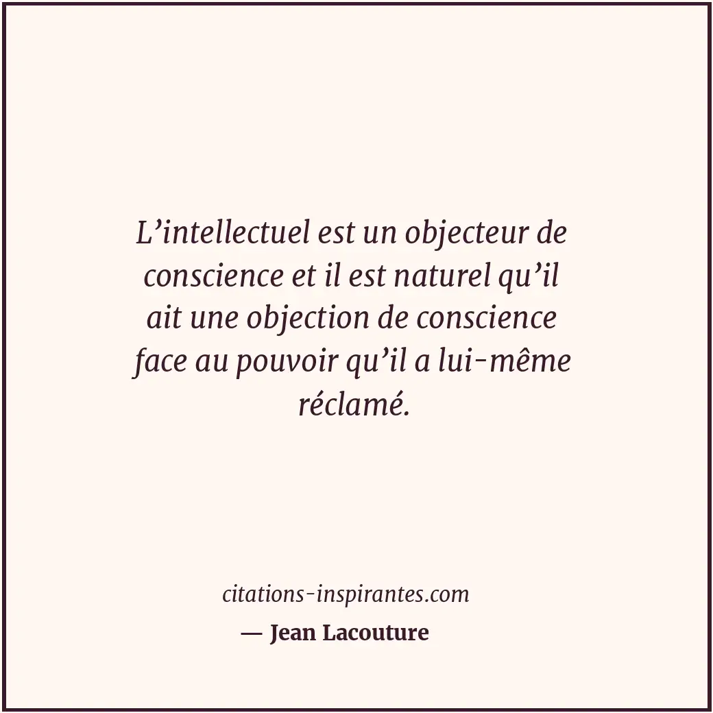 Citation de Jean Lacouture
