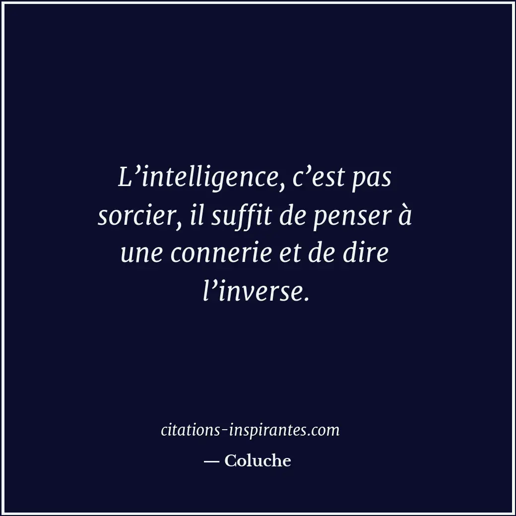 Citation de Coluche