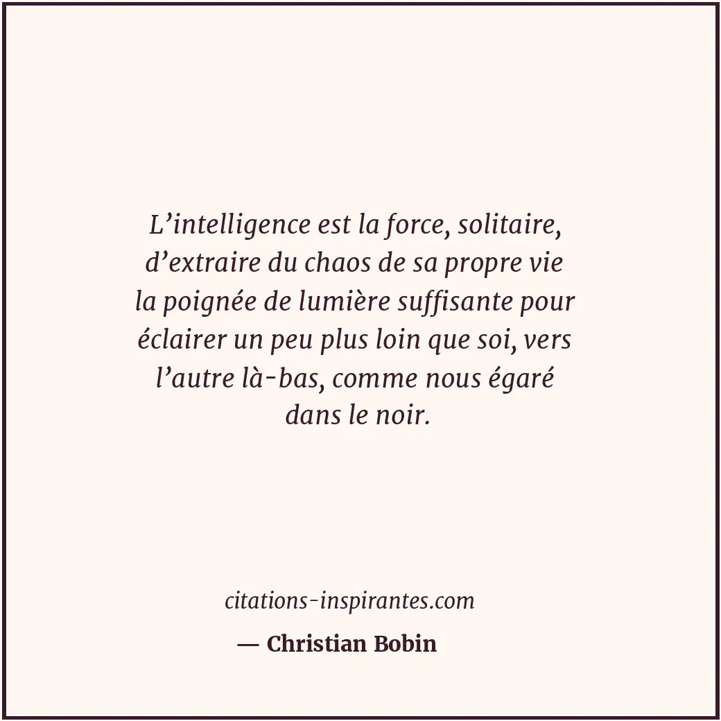 Citation de Christian Bobin
