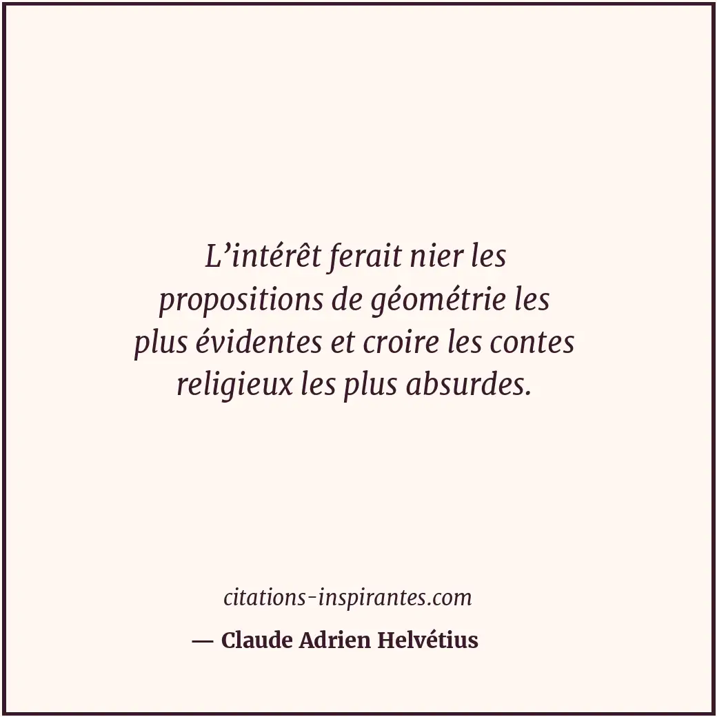 Citation de Claude Adrien Helvétius