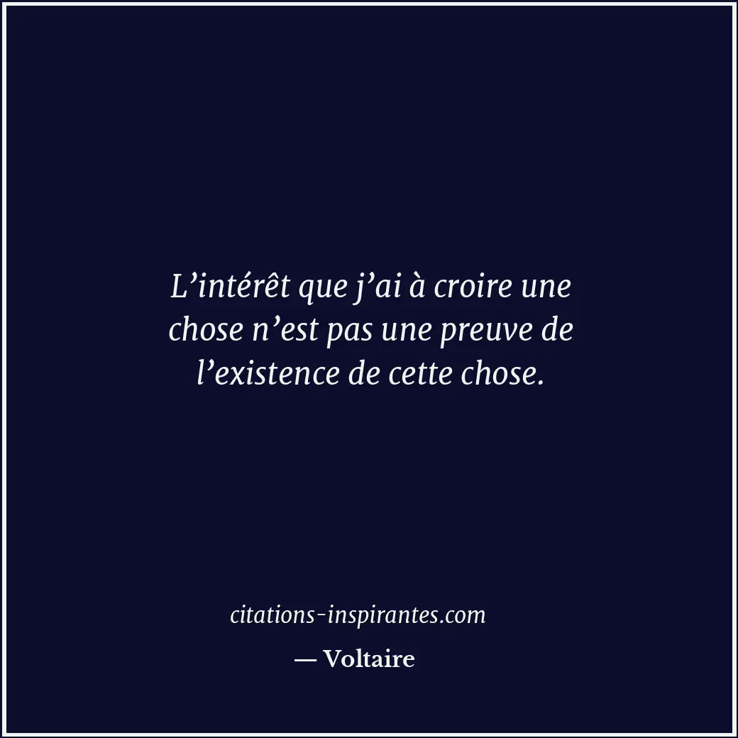 Citation de Voltaire