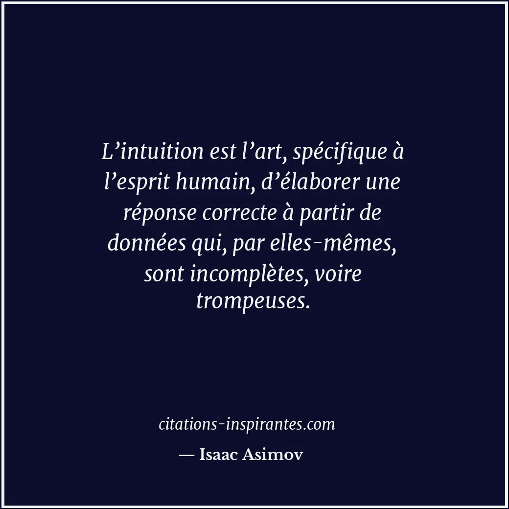 Citation de Isaac Asimov