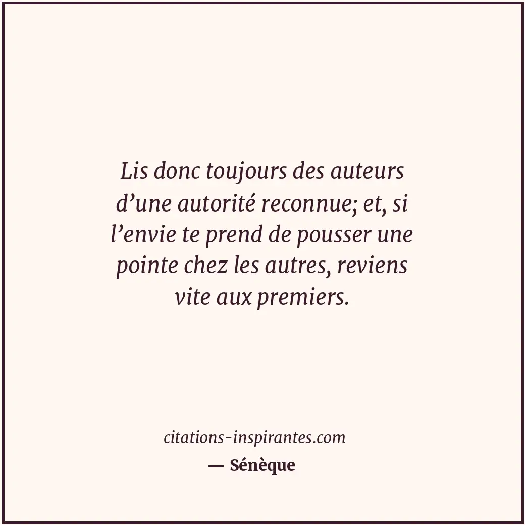 Citation de Sénèque