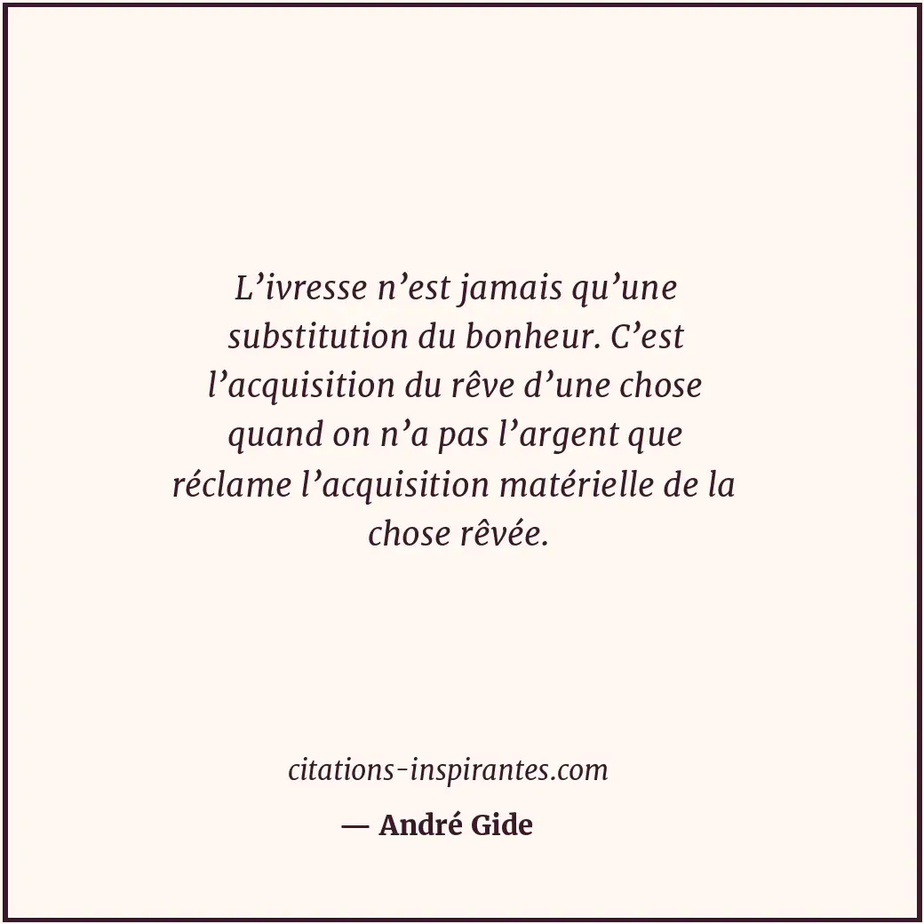 Citation de André Gide