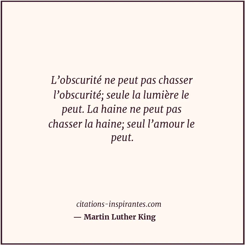 Citation de Martin Luther King