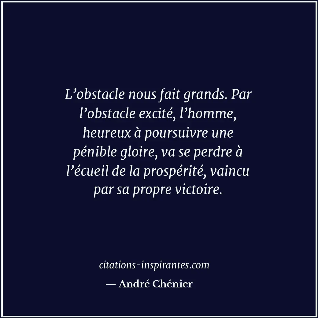 Citation de André Chénier