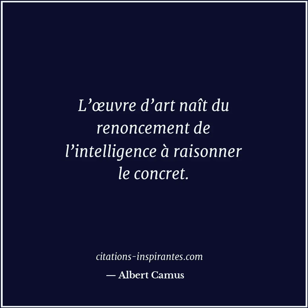 Citation de Albert Camus