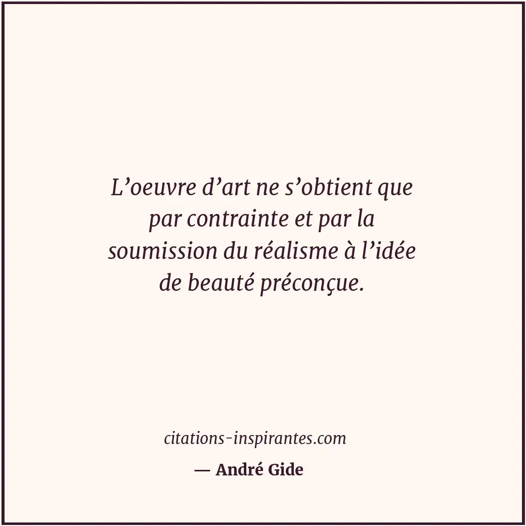 Citation de André Gide