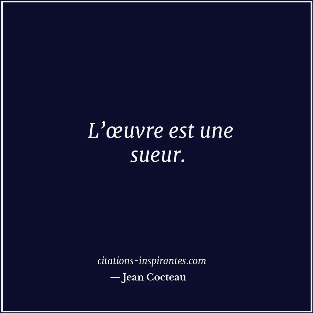 Citation de Jean Cocteau
