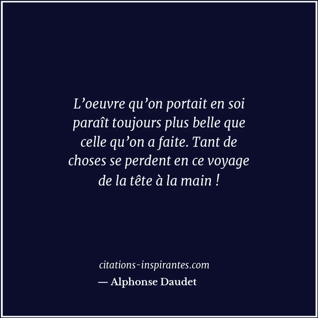 Citation de Alphonse Daudet