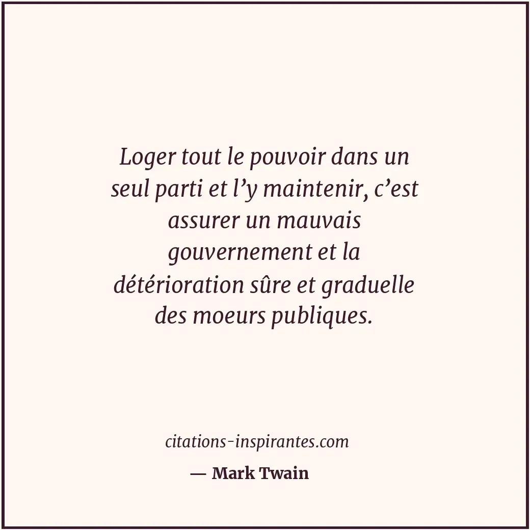 Citation de Mark Twain
