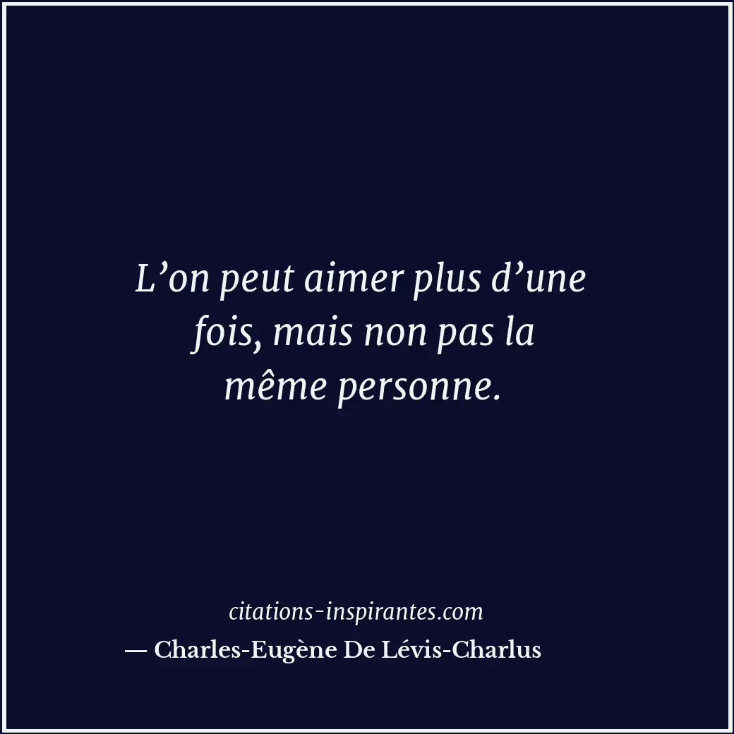 Citation de Charles-Eugène De Lévis-Charlus