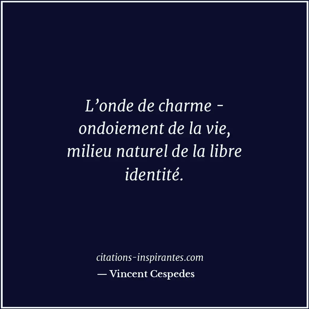 Citation de Vincent Cespedes