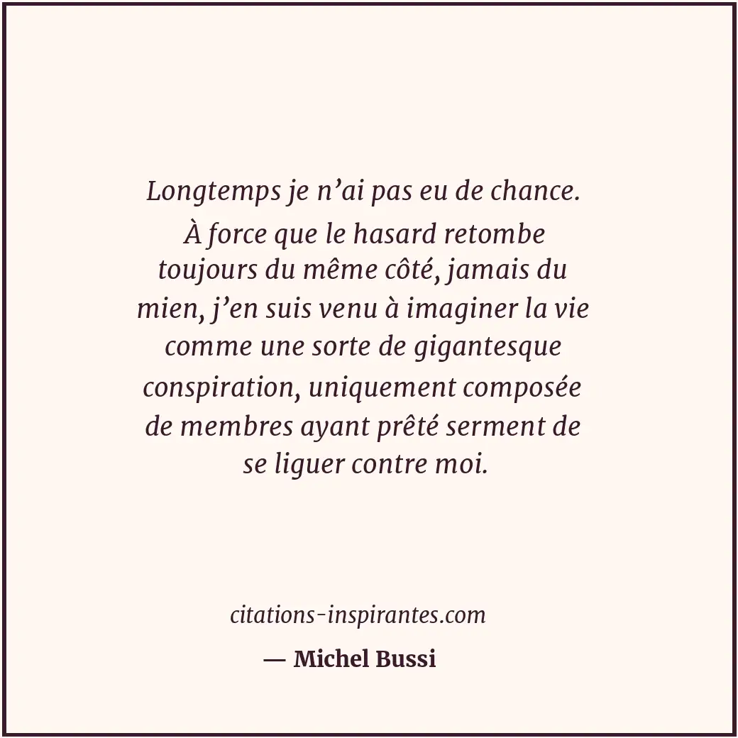 Citation de Michel Bussi