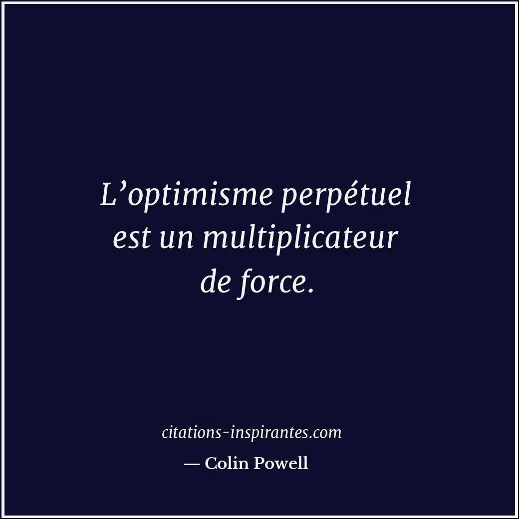 Citation de Colin Powell