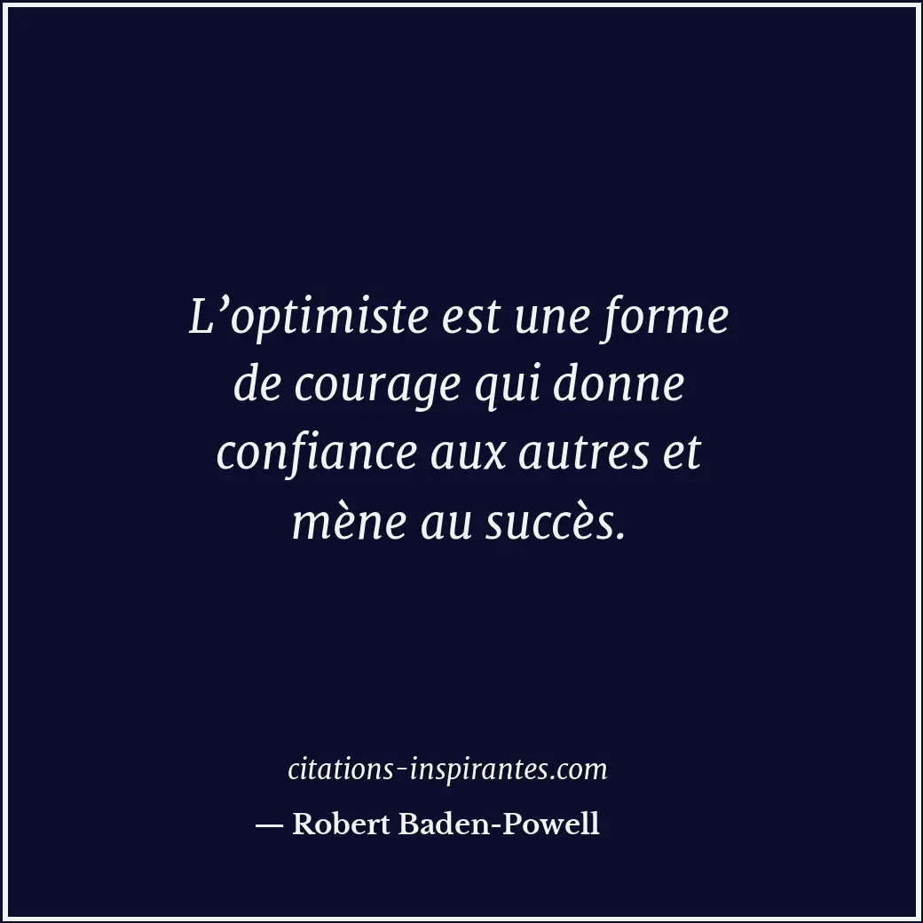 Citation de Robert Baden-Powell