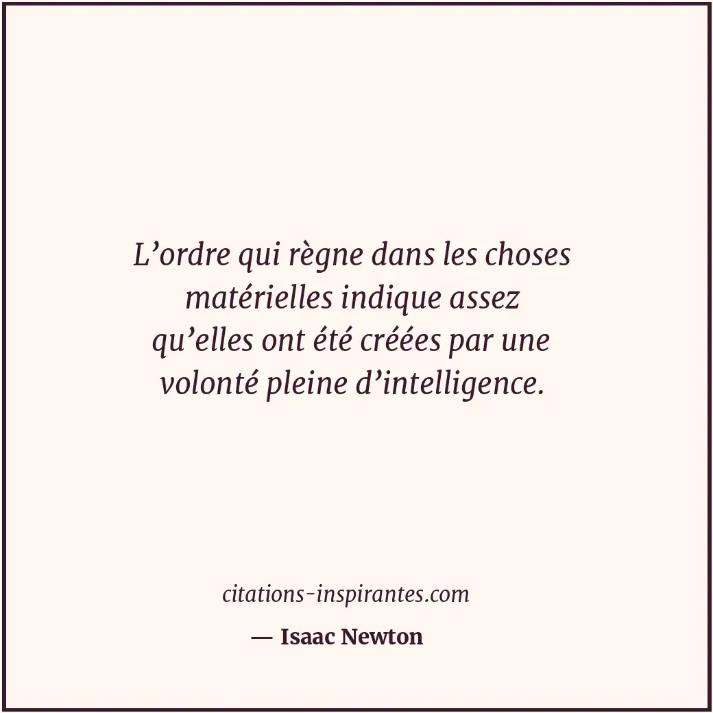 Citation de Isaac Newton