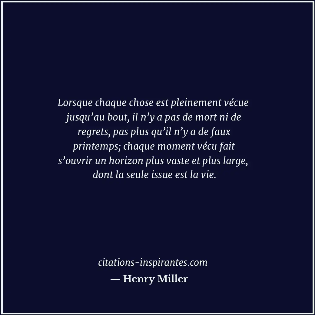 Citation de Henry Miller