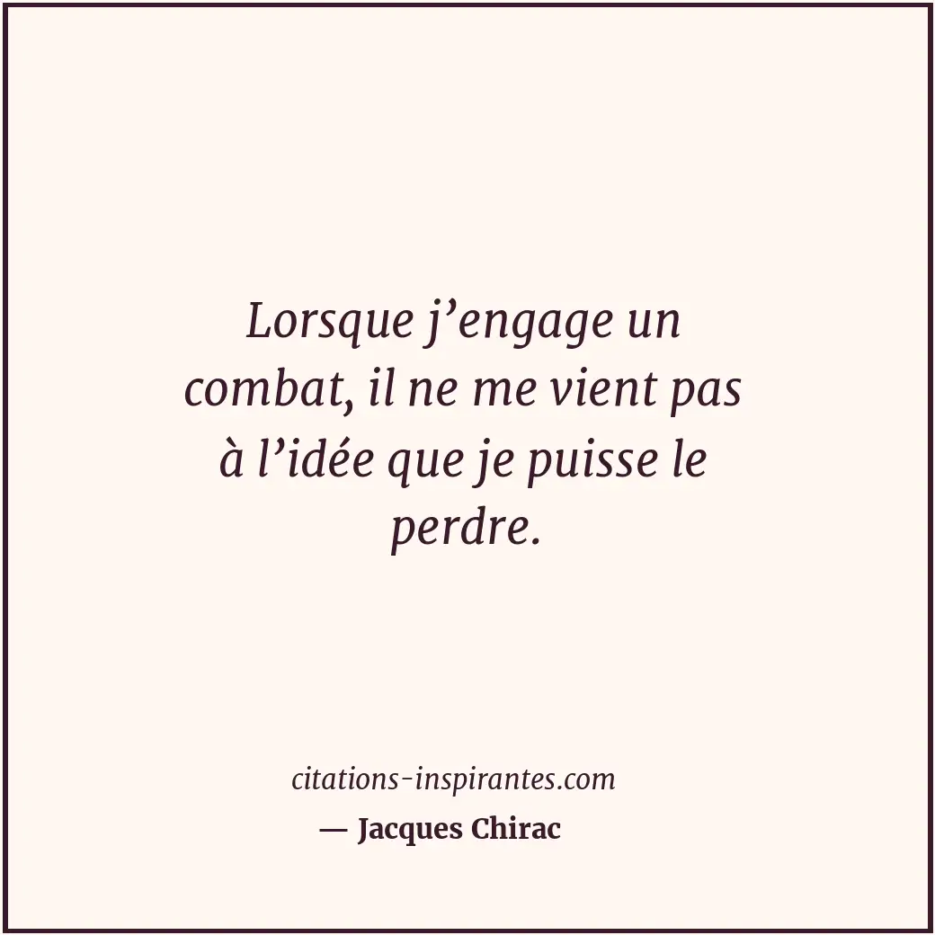 Citation de Jacques Chirac