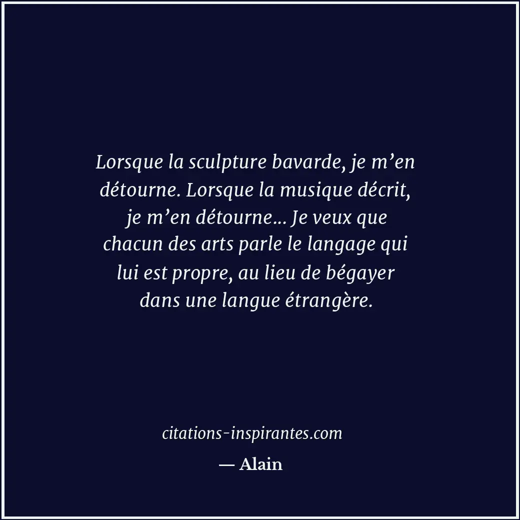 Citation de Alain