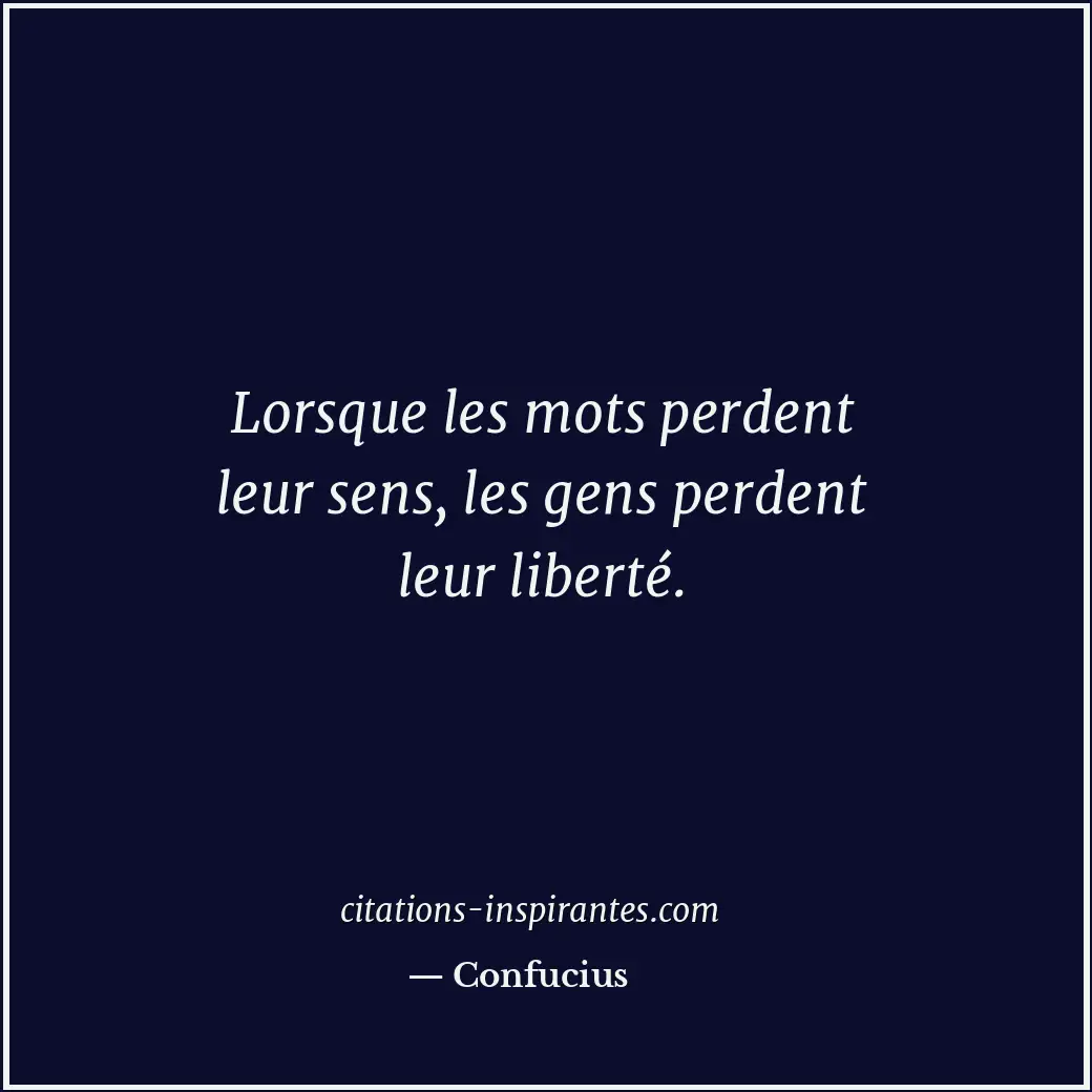 Citation de Confucius