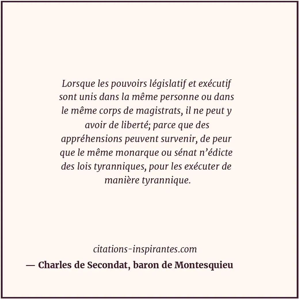 Citation de Charles de Secondat, baron de Montesquieu