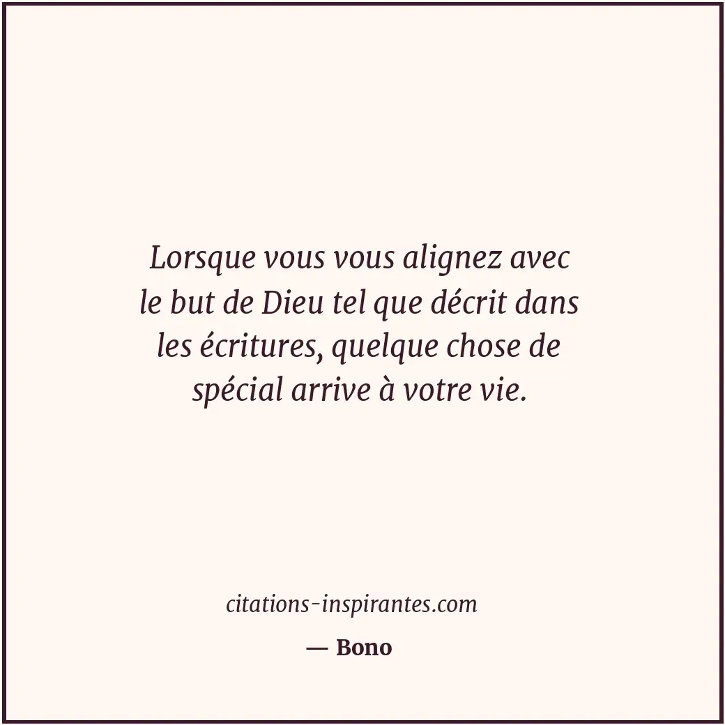 Citation de Bono