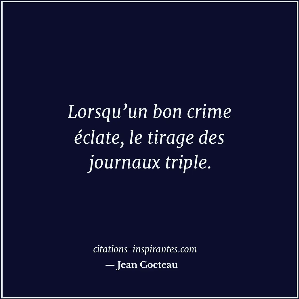 Citation de Jean Cocteau
