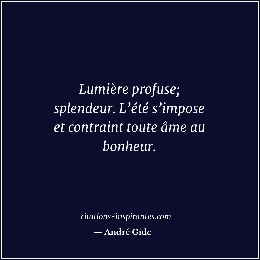 Citation de André Gide