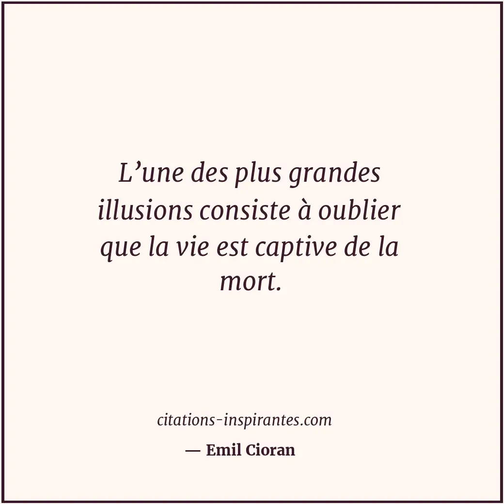 Citation de Emil Cioran