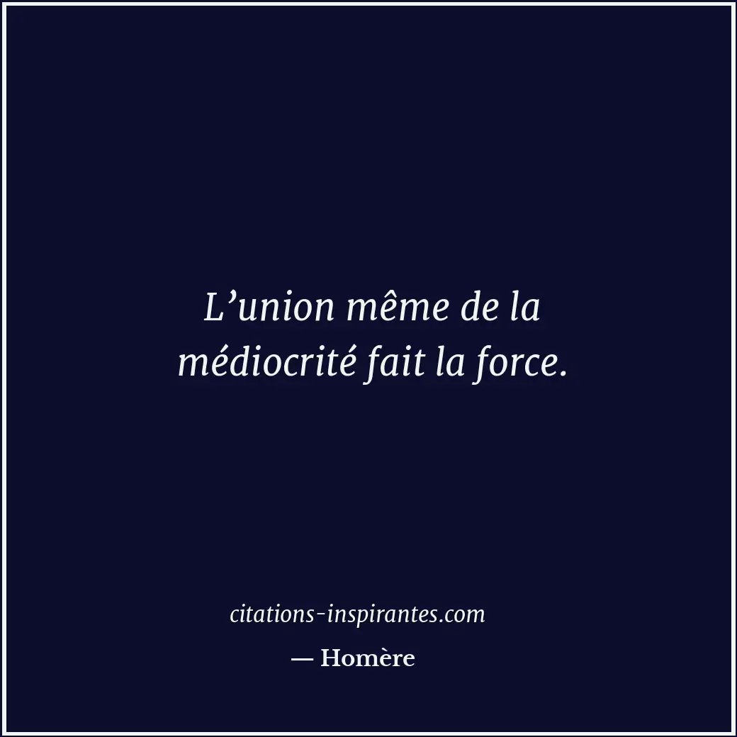 Citation de Homère