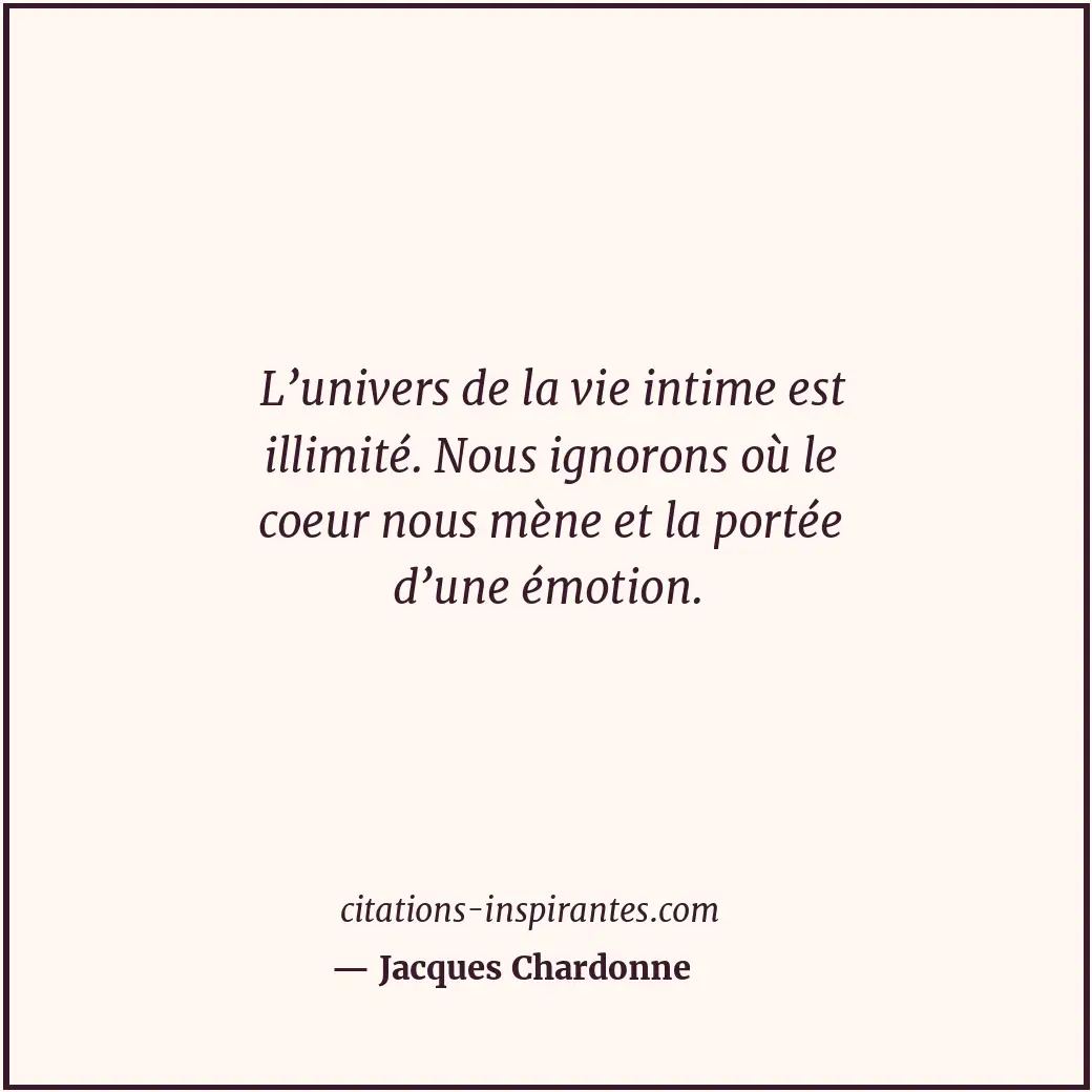 Citation de Jacques Chardonne