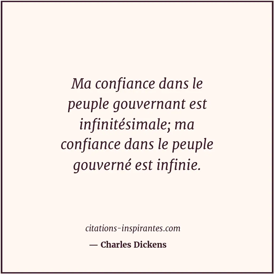 Citation de Charles Dickens