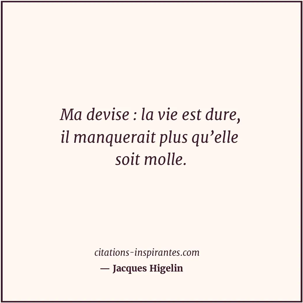 Citation de Jacques Higelin