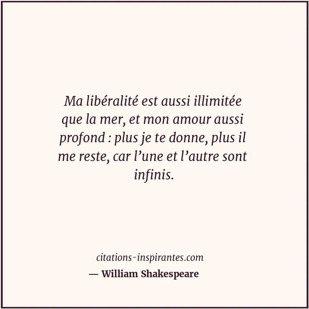 Citation de William Shakespeare