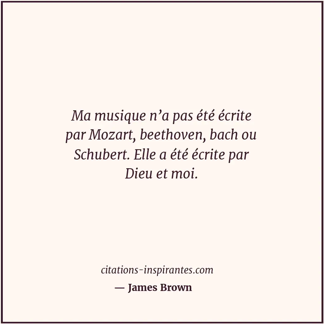 Citation de James Brown