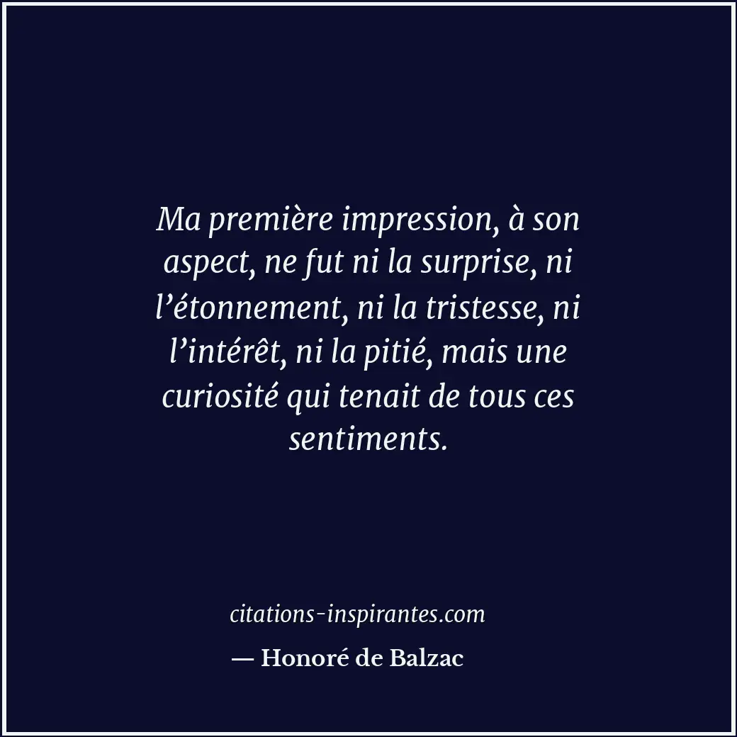 Citation de Honoré de Balzac