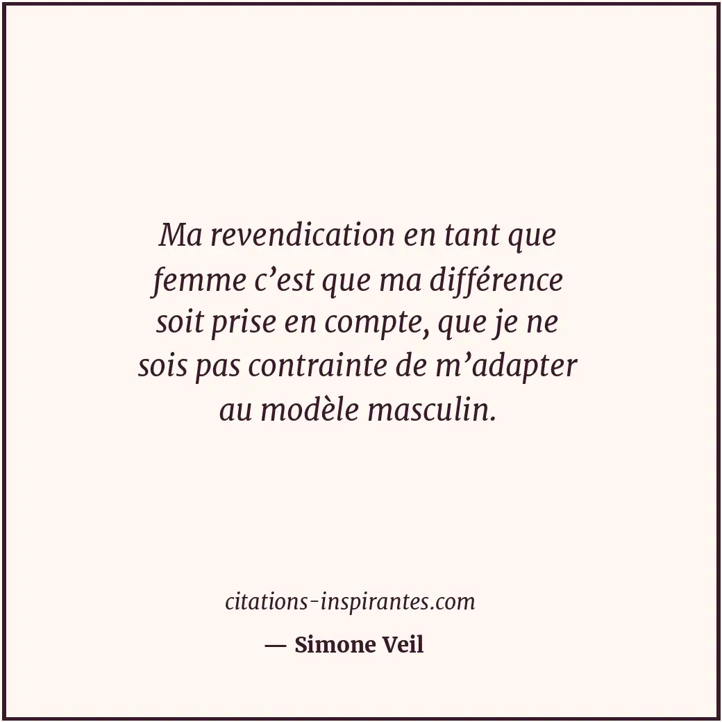 Citation de Simone Veil