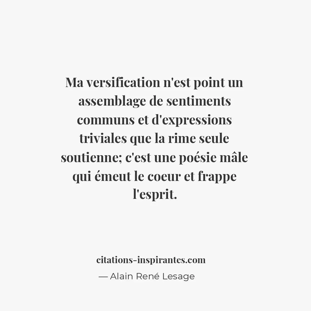Citation de Alain René Lesage