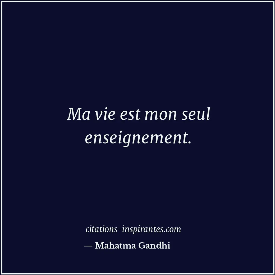Citation de Mahatma Gandhi