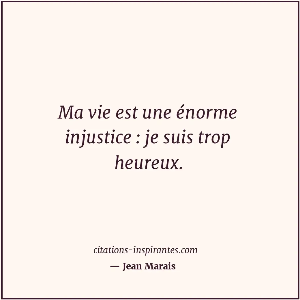 Citation de Jean Marais